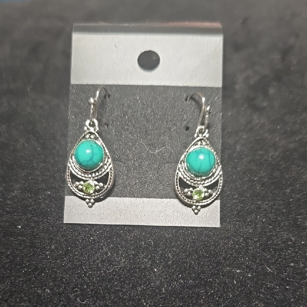 Silver and Turquoise Earrings